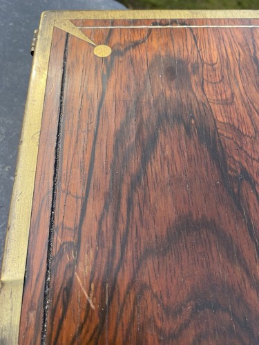 Handsome Antique Writing Slope With Rosewood Veneers - Picture 13 of 24