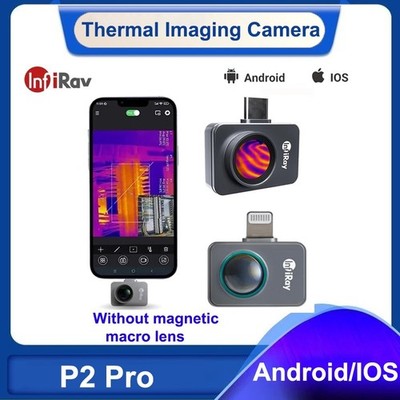 InfiRay P2 Pro Thermal Imager 256x192 IR High Resolution No Magnetic Macro Lens