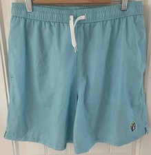 Buc-ees Swim Trunks Shorts Surfer Surfing Mesh Lined Pockets Blue L Pockets