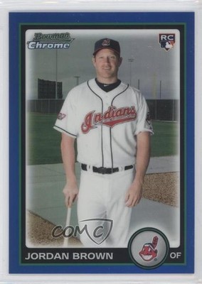 2010 Bowman Draft Chrome Blue Refractor 45/199 Jordan Brown #BDP72 Rookie RC 0b0