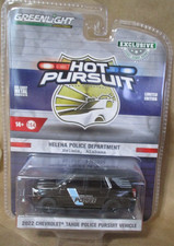 Chevy Tahoe 2022 Greenlight Helena Alabama Police 1:64 con neumáticos de goma