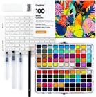 Watercolor Paint Set of 100 Color with Brush Pens