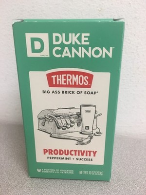 Duke Cannon Thermos Productivity Peppermint and Success Scent Bar Soap 10 oz