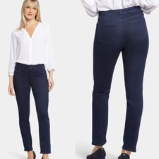 NYDJ Women's Sheri Slim Lift Tuck Mid Rise Denim Jeans Rinse Size 6 Petite NWT