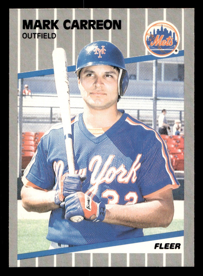 1989 Fleer - Mark Carreon Baseball card #29 New York Mets Raw Trading Card
