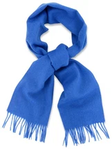 Biagio 100% Wool NECK Scarf Solid Royal Blue Color Scarve for Men or Women