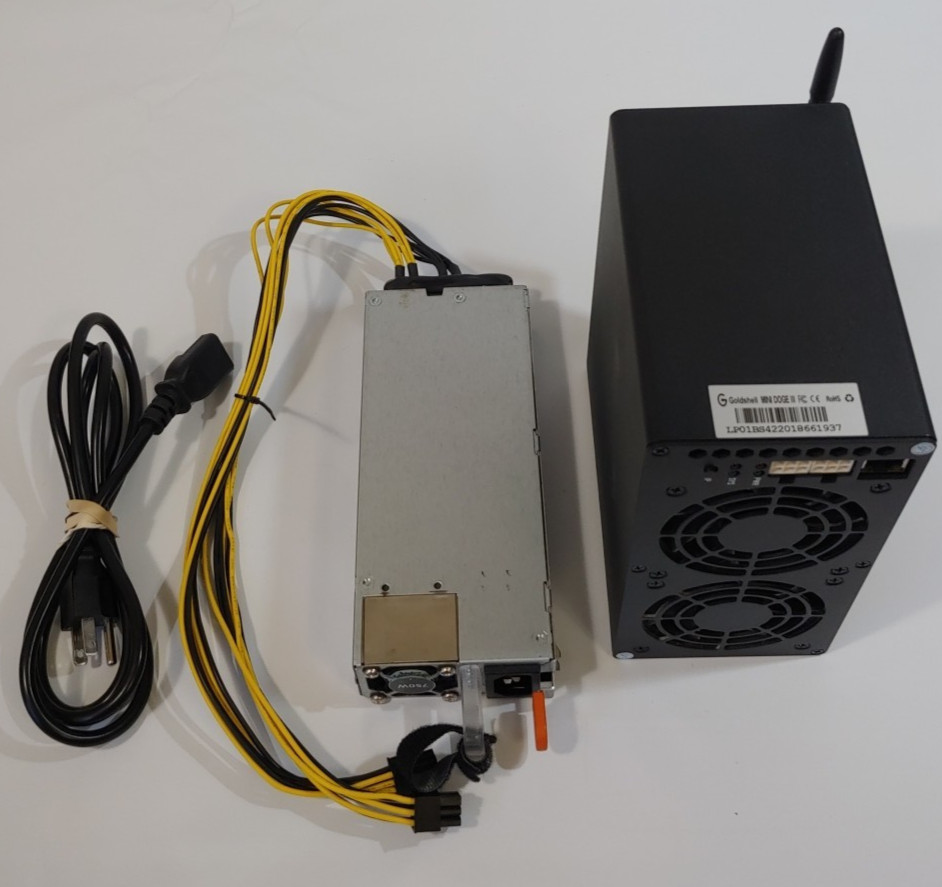 Goldshell Mini Doge III ASIC Miner LTC/DOGE - Used Working with PSU