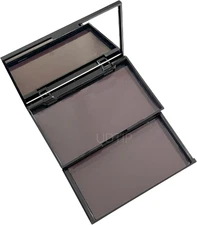 2-Layer Empty Magnetic Makeup Palette with Mirror, Includes 20 Adhesive Metal St