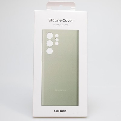 Samsung Silicone Cover Case for Galaxy S22 Ultra - Olive Green