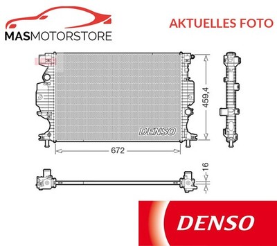 KÜHLER WASSERKÜHLER MOTORKÜHLER DENSO DRM10121 P FÜR FORD MONDEO V