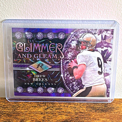 Topps 2024 Resurgence Drew Brees Glimmer and Gleam Purple 9/75 JERSEY MATCH