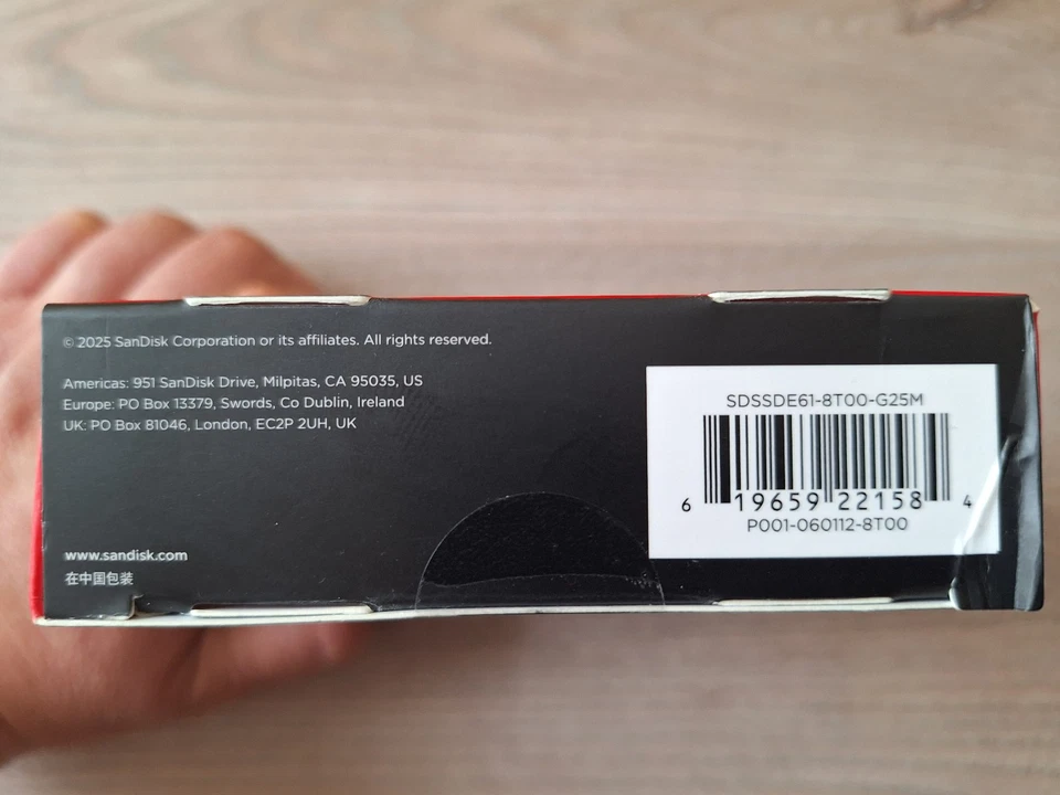 SanDisk Extreme Portable SSD 8TB V2 / SDSSDE61-8T00-G25M /🔥NEU&OVP🔥 - Bild 3 von 3