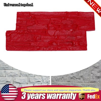 Concrete Wall Mold Polyurethane Seamless Stamp Cement Texture Stone Slate Mat US