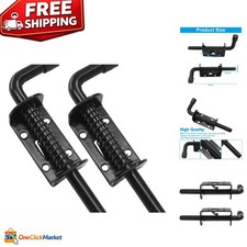 2pcs 5in Spring Loaded Barrel Bolt Latch Pin for Doors, Cabinets Gates Chests