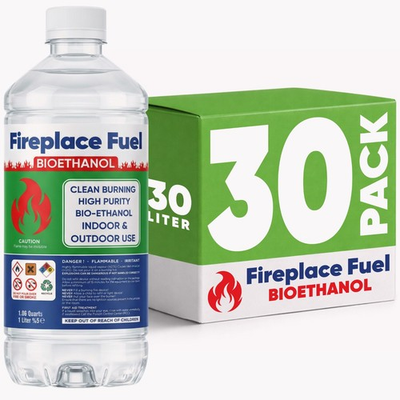 #ad Fireplace Fuel Bioethanol 1 L 30 Packs Clean Burning High Purity $139.99