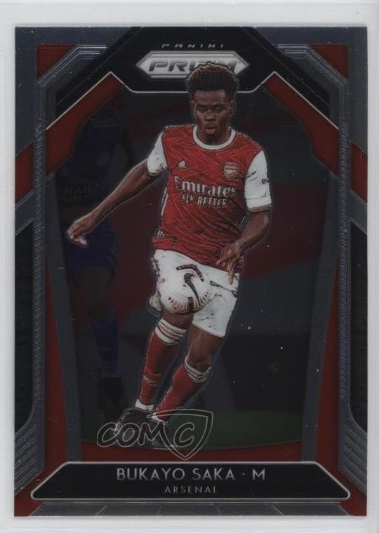 2020-21 Panini Prizm Premier League Bukayo Saka #40 1dl2