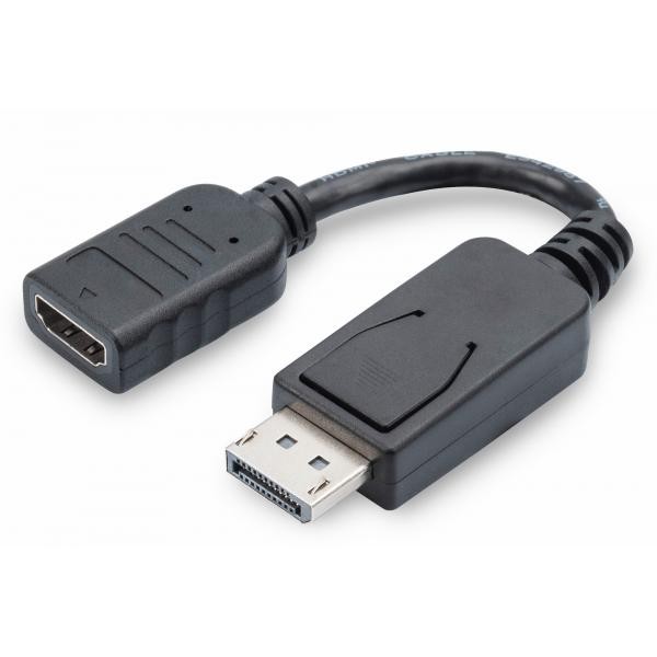 Digitus CAVO ADATTATORE DISPLAYPORT DP MASCHIO - HDMI FEMMINA CM. 15