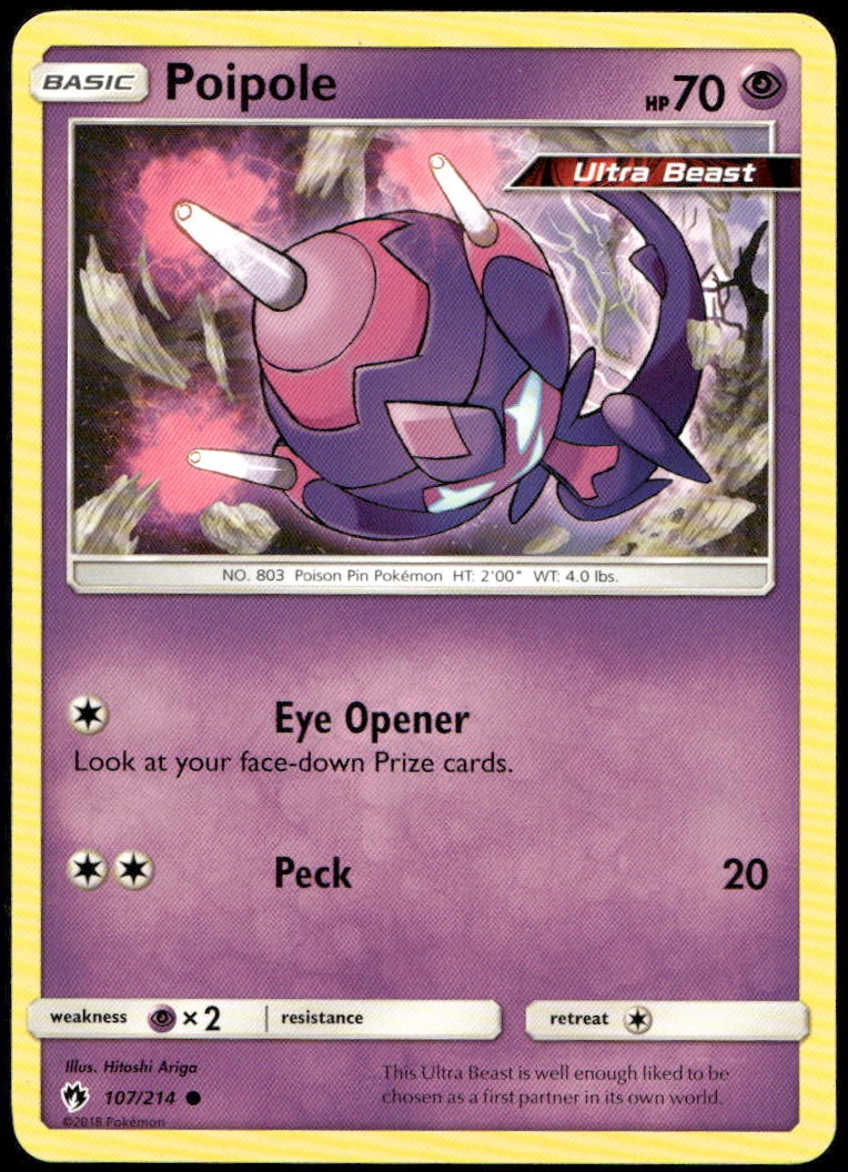 Poipole 107/214 Common Lost Thunder Pokemon Lightly Played