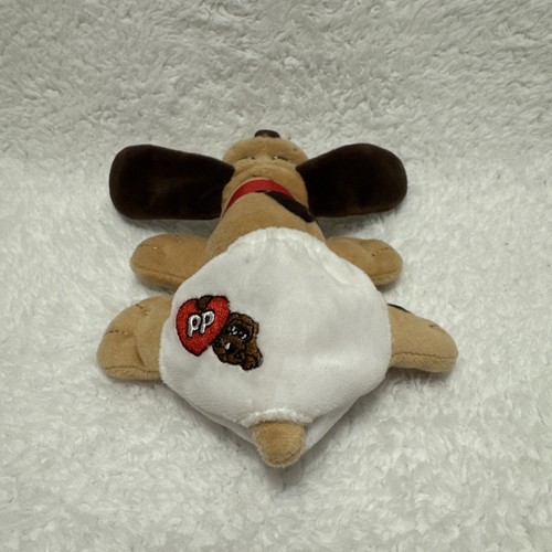 Pound Puppies Newborns Brown & Tan Dog Plush Hasbro Basic Fun With Diaper - Picture 4 of 6