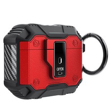 Secure Lock Earphone Cover with Keychain For Airpods 4/Airpods 3/Airpods Pro 2