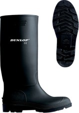 DUNLOP Gummistiefel Gartenstiefel Winterstiefel Stiefel hoch schwarz Gr. 37-47