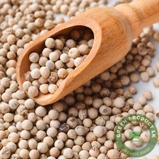 Organic White Pepper | Peppercorns Whole Seeds | Pure All Natural Premium Spices