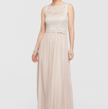Nightway S 4 Champagne Gold Lace Formal Dress WOW Gown Empire Evening Stunning