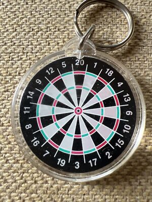 Vintage Keychain Darts Spinner Numbers