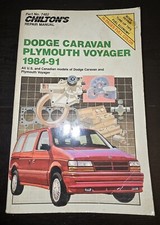 Chilton 1984-1991 Dodge Caravan Plymouth Voyager Repair Service Manual 7482
