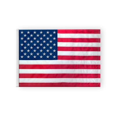 Embroidered USA Golf Flags 14'' x 20'', 400 Denier Nylon, Tubed or Grommets