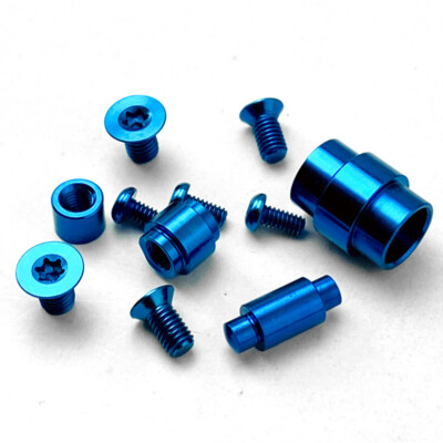 Blue Titanium Screw & Pivot Kit For Spyderco Para 3 C223 Pocket Knife TD