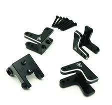 Losi LMT Treal Machined Aluminum Upper Shock Mount Set - Black