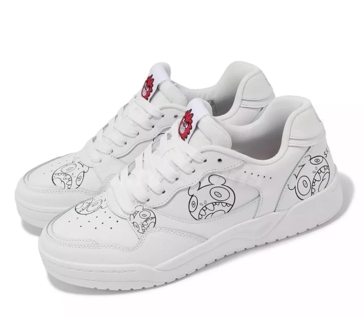 Skechers x Vexx Gasp Koopa-Volley White Black Sneakers Sz 13