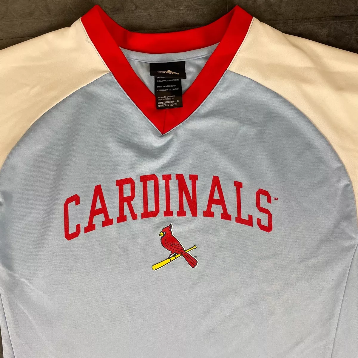 st louis cardinals shirt blue small