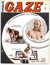 Gaze Magazine 1961   Pinup Humor Cartoons Tempest Storm Wenzel Models Actresses