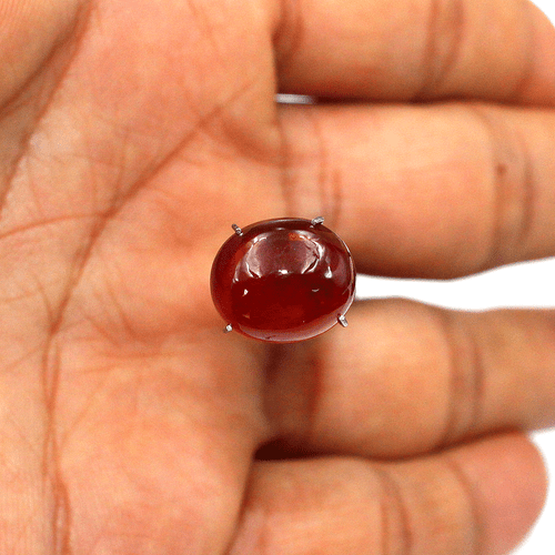 Certified 8.8 Cts Natural Spessartine Untreated Oval Cabochon Top Grade Gemstone - Picture 2 of 12