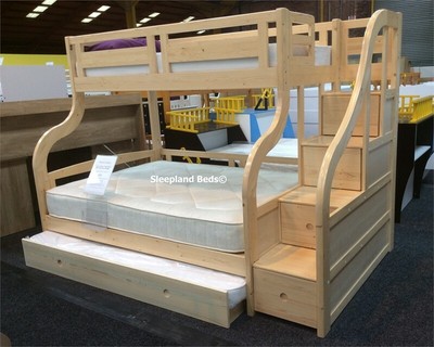 bunk bed with a double underneath