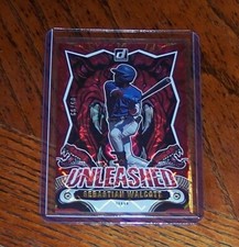 2024 Donruss Sebastian Walcott Unleashed Red 05/99 SP Rangers Rookie