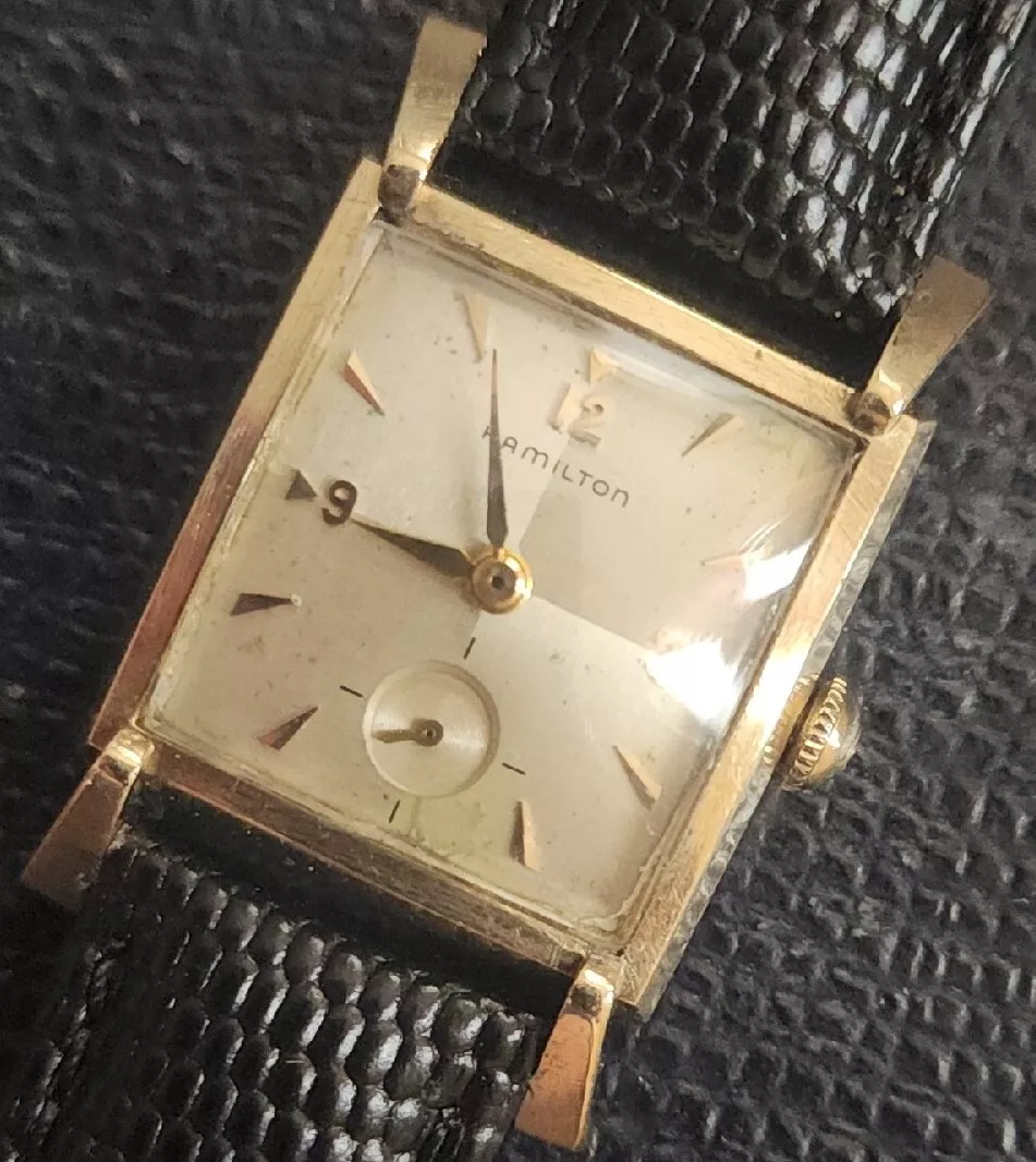 Vintage hamilton tank watch top