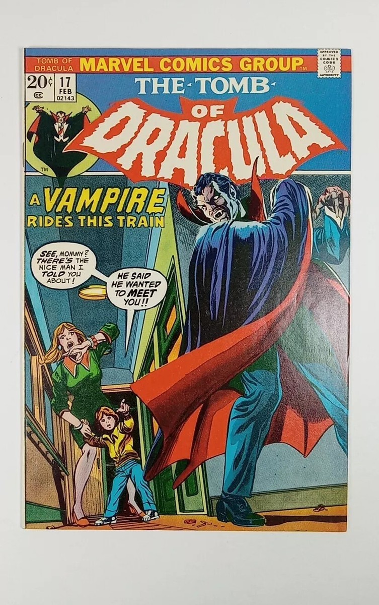 Marvel Comics THE TOMB OF DRACULA #17 1974 Blade Bitten by Dracula