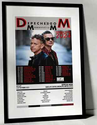 DEPECHE MODE MEMENTO MORI 2023 FRENCH TOUR Poster, No Framed