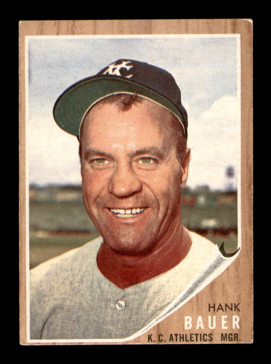 1962 Topps #463 Hank Bauer Manager VG-EX Graded by OBGcards  