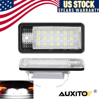 LED License Plate Lights Replacement for Audi A3 A4 S4 A6 A8 Quattro Canbus New