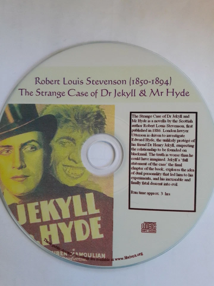 Dr Jekyll & Mr Hyde R.L. Stevenson Unabridged Audiobook Mp3 CD