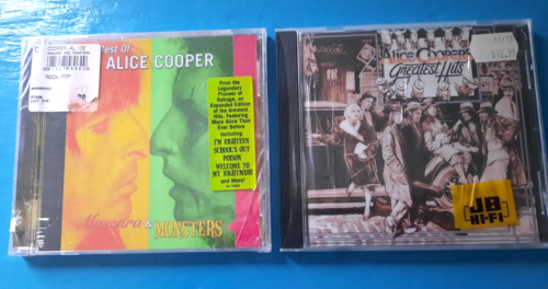 ALICE COOPER 2-FER: Mascara and Monsters: The Best Of + GREATEST HITS 2 CDs NEW - Afbeelding 1 van 12