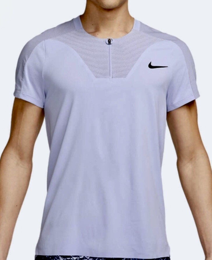 NIKE Advantage Slam Dri Fit ADV Slim Fit Oxygen Purple Tennis Polo - Main Image