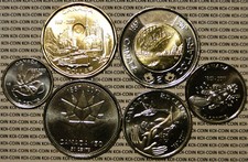 BU UNC Canada 1867-2017 150th commemorate 6 coin set $2 $1 50c 25c 10c 5c