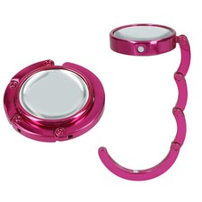 2x Gancio Appendi Borsa Tavolo Pieghevole Appendiborsa Antiscivolo