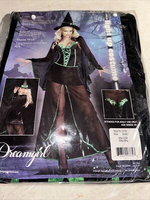 Dreamgirl Wicked Me Black Witch Dress Adult Women's Halloween Costume Small  | eBay