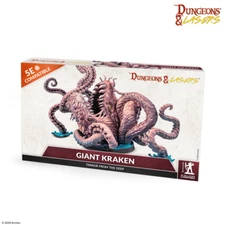 Giant Kraken 28mm Fantasy Miniature Set Dungeons & Lasers Archon Studio